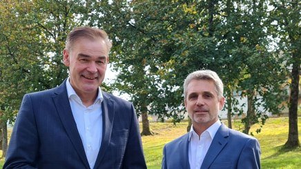 Der neue BHV-Gesch&auml;ftsf&uuml;hrer Frank Oette (rechts) und der BHV-Vorsitzende Peter Berek.
Foto BHV