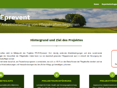 Die Internetseite www.pflegeprevent.de enth&auml;lt allgemeine Informationen zum Projekt, aber auch einen Online-Fragebogen, &copy; Bayerischer Heilb&auml;der-Verband e.V.
