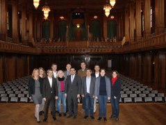 Die Vorstandsmitglieder im Max-Littmann-Saal in Bad Kissingen, © Bayerischer Heilbäder-Verband e.V.